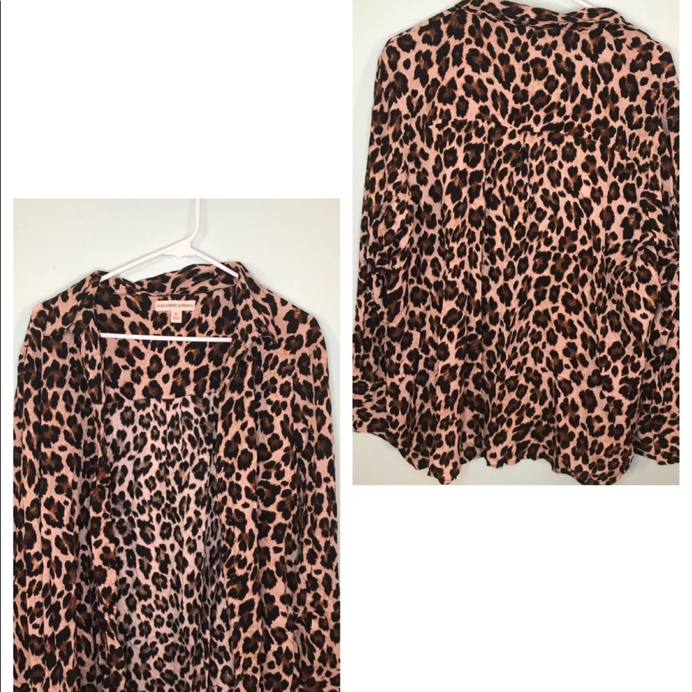 Cheetah Print Blouse Alexander Jordan